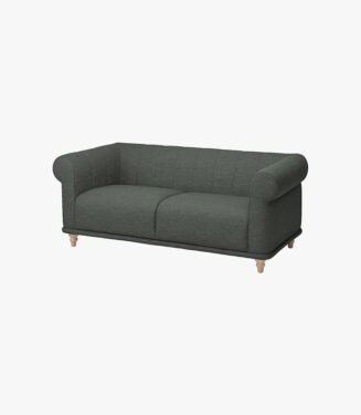 Ikea Viskafors 3 Seater Sofa Lejde/grey/green Birch